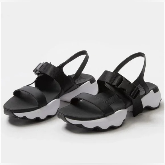 Sorel Kinetic Impact Sling Sandal Women's Size 7 Black - Picture 1 of 15